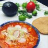 Pozole Rojo con todo